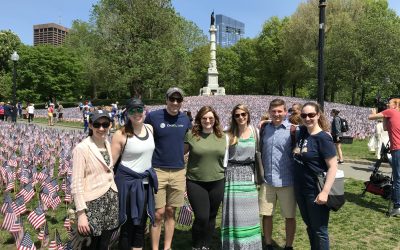 CMBG3 Sponsors and Volunteers At Memorial Day Flag Garden